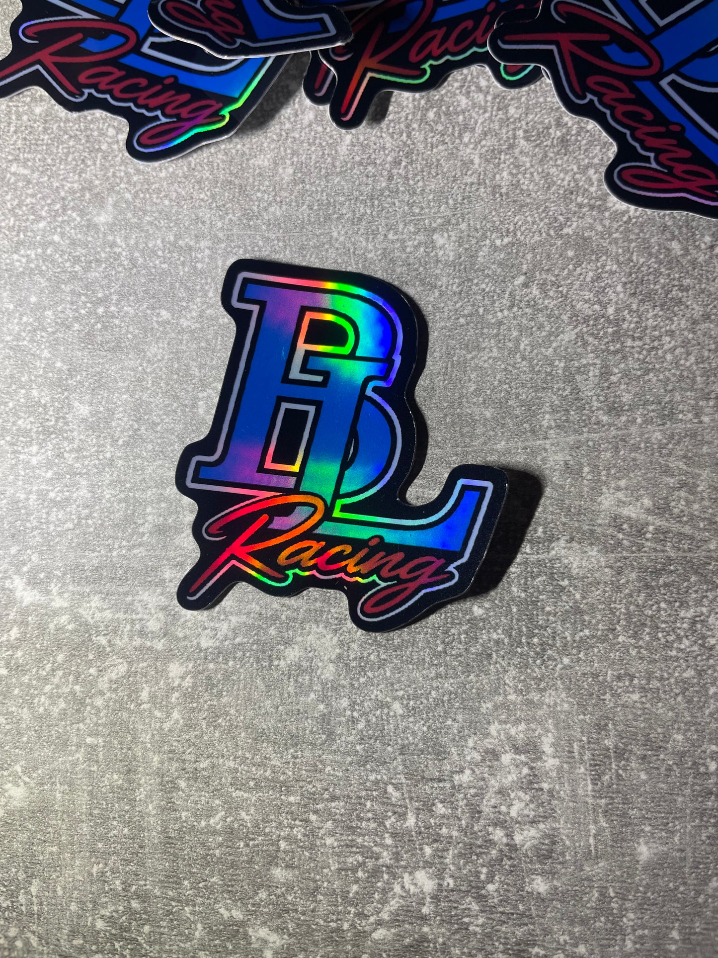 Stickers holographique - BLracing ( lots de 5 )