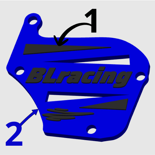 Cache obturateur AM6 / Derbi – BLracing