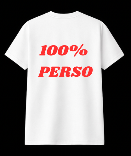 T-shirt 100% perso logo 